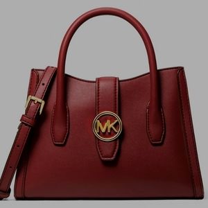 Michael Kors Gabby Satchel in Dark Cherry